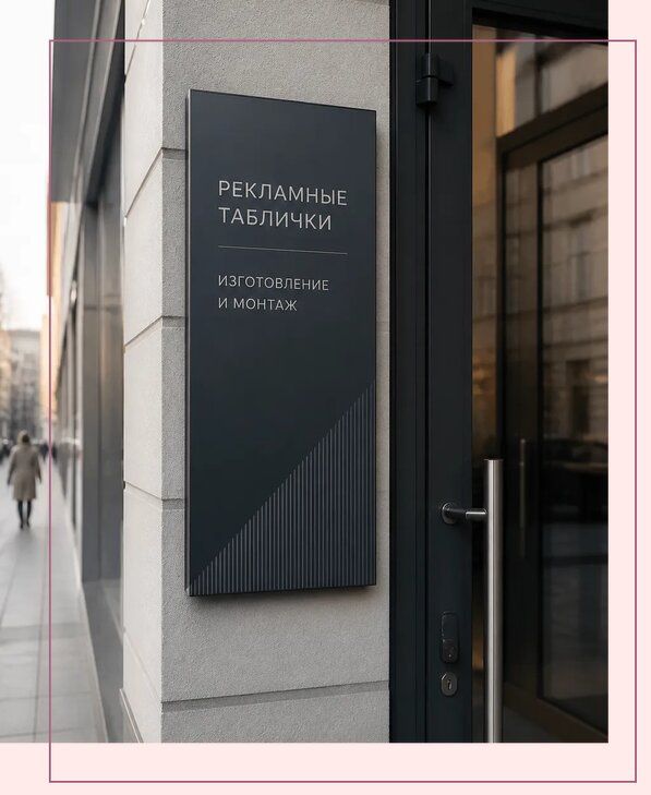 Рекламные таблички в Бердске по цене от 4685 р. | Аванза-Брд
