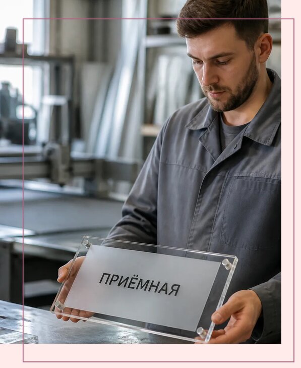 Таблички из оргстекла на заказ в Бердске от 4061 р. | Аванза-Брд